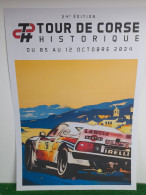 COURSE AUTOMOBILE - TOUR DE CORSE 2024 - AFFICHE POSTER - Voitures