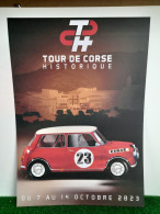 COURSE AUTOMOBILE - TOUR DE CORSE 2023 - AFFICHE POSTER - Voitures