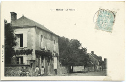 C. P. A. : 41 : MOISY : La Mairie, Animé, Timbre En 1905 - Autres & Non Classés