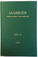 Jaarboek 1988 Centraal Bureau Voor Genealogie, Deel 42 - Autres & Non Classés