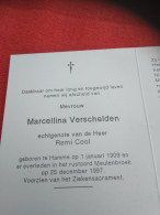 Doodsprentje Marcellina Verschelden / Hamme 1/1/1909 - 25/12/1997 ( Remi Cool ) - Godsdienst & Esoterisme