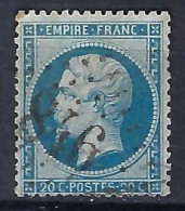 FRANCE Classique, B Obl. GC Des Villes Sur TP Isolés: GC 846 (Chambéry,1) Sur Y&T 22 - 1862 Napoléon III.