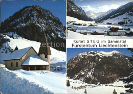 72579469 Steg Liechtenstein Panorama Saminatal Kapelle Alpen Steg Liechtenstein - Liechtenstein