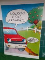 RENAULT 5 - R5 ROUGE - AFFICHE POSTER - Auto's