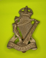Insigne De Casquette Des Royal Irish Rifles - 1914-18