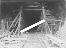 VIERZY Ligne De Fer Guerre 14/18 - Photo Du Tunnel, Tête Sud Lors D'une Inspection Militaire Sept 1918 - Krieg, Militär