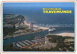 72579361 Travemuende Ostseebad Hafen Faehre Strand Fliegeraufnahme Travemuende O - Luebeck