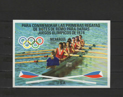 Nicaragua 1976 Olympic Games Montreal, Rowing S/s Imperf. MNH - Sommer 1976: Montreal