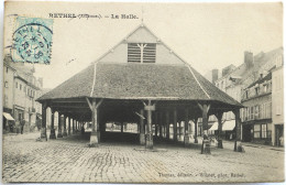 C. P. A. : 08 : RETHEL : La Halle, Timbre En 1906 - Rethel