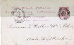 (Lot 02) Entier Postal  N° 46 écrit De Verviers Vers Mähr WerfsKirchen - Cartes Postales 1871-1909