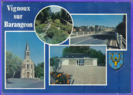 Carte Postale 18. Vignoux-sur-Barangeon  Blason Très Beau Plan - Other & Unclassified
