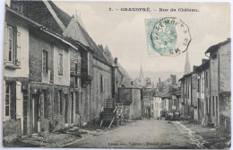 C. P. A. : 08 : GRANDPRE : Rue Du Château, Timbre En 1906 - Autres & Non Classés