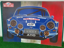 RENAULTALPINE A110 - MONTE CARLO FRANCE - AFFICHE POSTER - Coches