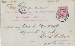 (Lot 02) Entier Postal  N° 46 écrit De Bruges Vers Bois  Le Duc - Cartes Postales 1871-1909