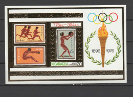 Nicaragua 1975 Olympic Games Montreal, Gold S/s MNH -scarce- - Sommer 1976: Montreal