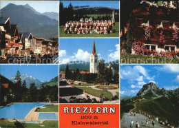 72579100 Riezlern Kleinwalsertal Vorarlberg Musikgruppe Freibad Ortspartie Kirch - Autres & Non Classés