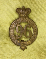 Insigne Du   Victorian 96th Manchester Regiment Glengarry - Andere & Zonder Classificatie