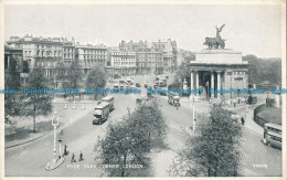 R004100 Hyde Park Corner. London. Valentine. Silveresque. No 209379 - Autres & Non Classés