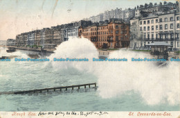 R003654 Rough Sea. St. Leonards On Sea. 1904 - Welt
