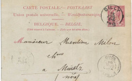 (Lot 02) Entier Postal  N° 46 écrit De Gilly Vers Maretz Nord - Postcards 1871-1909