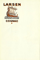 Delcampe - Menu - COGNAC - LARSEN - Bateau Viking "Invincible"  (13,2 X 21 Cm) /GP82 - Menus