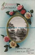 R003087 Greeting Postcard. A Joyous Birthday. House And Lake. 1914 - Monde