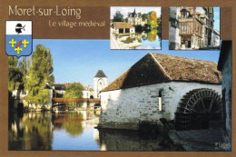77 - Seine Et Marne -  MORET Sur LOING - Moulin A Tan - Le Lavoir Et Porte De Bourgogne - Moret Sur Loing