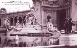 13 - MARSEILLE   -  Exposition Coloniale  1922 Fontaine Monumentale Du Grand Palais - Mostre Coloniali 1906 – 1922