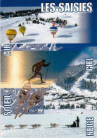 73 - Savoie -  LES SAISIES - Montgolfiere - Ski De Fond - Luge - Autres & Non Classés