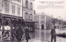 89 - Yonne -   SENS  -  Inondation De Janvier 1910 - Dans Le Haut De L Avenue Vauban - Sens