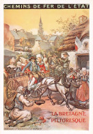 Publicité -  Chemin De Fer De L Etat - La Bretagne Pittoresque - Huelgoat - En Route Pour Le Pardon - Werbepostkarten