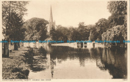 R002686 Stratford On Avon. Trinity Church And River. Photochrom. No 73640 - Monde