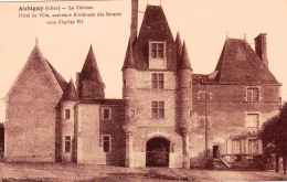 18 - Cher - AUBIGNY Sur NERE - Le Chateau - Hotel De Ville Ancienne Residence Des Stuarts - Aubigny Sur Nere