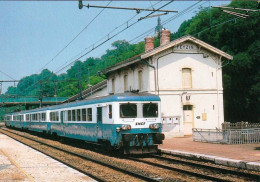 69 - Rhone -  FEYZIN - Automotrice En Gare - Ligne Paris Marseille - Feyzin