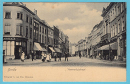 NEDERLAND Prentbriefkaart Veemarktstraat 1906 Breda Naar Middelburg - Breda