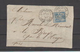 1898   N°90 15c Sage Oblitéré Et Perforé C.A Sur Devant De Lettre (lot 15a) - 1876-1898 Sage (Type II)