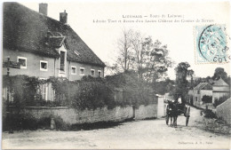 C. P. A. : 21 : LIERNAIS : Route De Luineau, Attelage, Timbre En 1906 - Autres & Non Classés