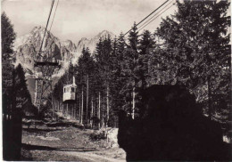 Slovakia, Vysoké Tatry, Tatranská Lomnica, Lanovka Na Lomničák, Cableway, Used 1960 - Slovakia