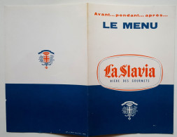 Menu LA SLAVIA - Bière Des Gourmets (30 X 23 Cm Déplié) /GP82 - Menú