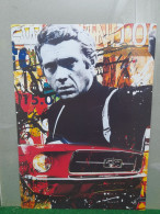 STEVE MCQUEEN - FORD MUSTANG - AFFICHE POSTER - Voitures
