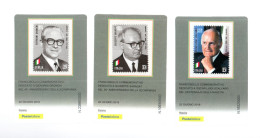 ITALIA :  Presidenti Della Repubblica  -  3 Tessere Filateliche  Del  22.06.2018 - Philatelic Cards