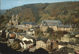 72578640 Clervaux Fliegeraufnahme Mit Kirche Und Schloss - Sonstige & Ohne Zuordnung