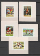 Niger 1976 Olympic Games Montreal, Boxing, Basketball, Football Soccer, Judo, Cycling Etc. Set Of 5 S/s Imperf. MNH - Ete 1976: Montréal
