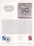 - Document Premier Jour L'ASSOCIATION INTERNATIONALE DES RELATIONS PUBLIQUES - PARIS 10.6.1980 - - Documentos Del Correo