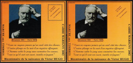 2002 BLOC CARRE MARIGNY N° 14 **  - Paire D/ND - Bicentenaire De La Naissance De Victor Hugo - Carré Marigny