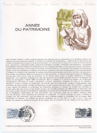- Document Premier Jour L'ANNÉE DU PATRIMOINE - PARIS 21.6.1980 - - Documents Of Postal Services