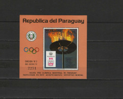 Paraguay 1974 Olympic Games Montreal / Innsbruck S/s MNH - Ete 1976: Montréal