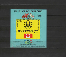 Paraguay 1975 Olympic Games Montreal S/s MNH - Ete 1976: Montréal