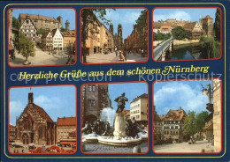 72578355 Nuernberg Stadtansichten Brunnen Rathaus Dom Nuernberg - Nuernberg