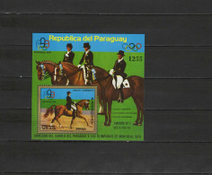 Paraguay 1975 Olympic Games Montreal, Equestrian S/s MNH - Summer 1976: Montreal